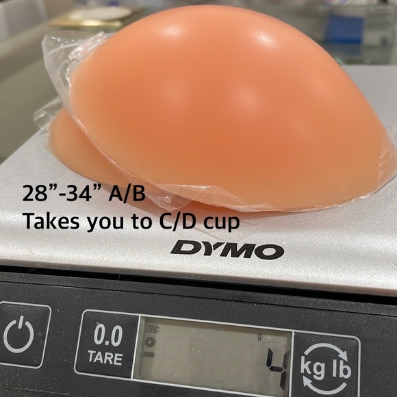 NWT silicone inserts add 2 cups in two sizes for 28” up to 38” A/B invisible bra - Picture 2 of 15